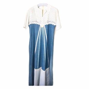 Vintage Lace & Jean Maxi Dress